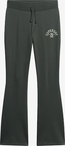 Superdry Flared Pants 'Essential' in Green: front