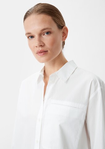 Camicia da donna di comma casual identity in bianco