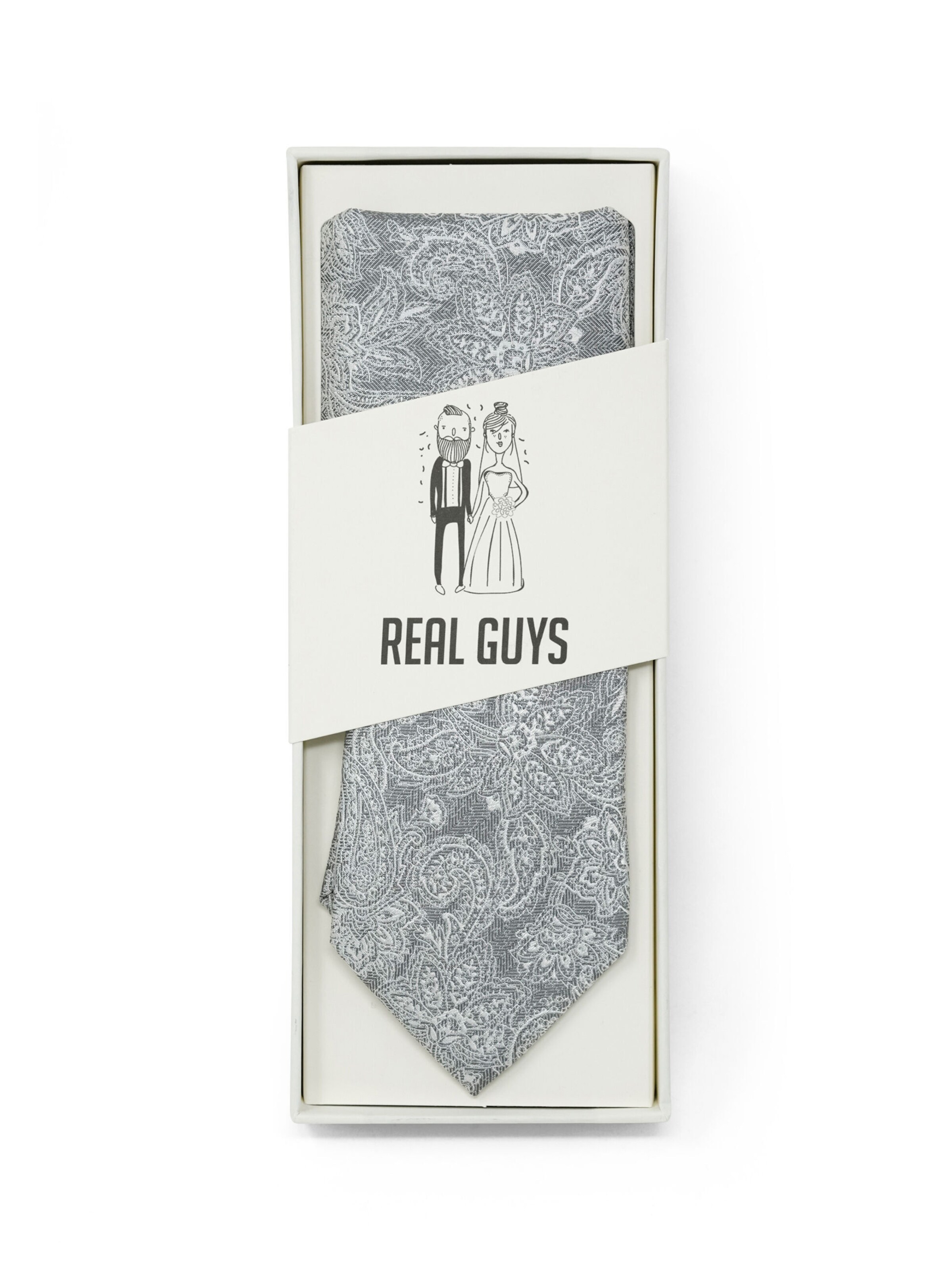 Real Guys Tie in Silver