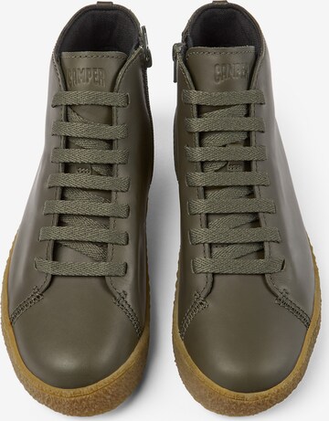 CAMPER Lace-Up Ankle Boots 'Peu Terreno' in Green