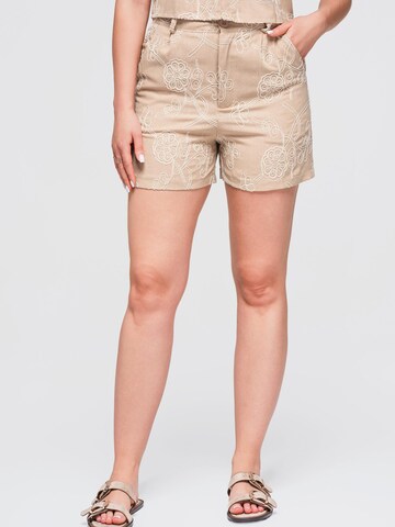 Ombre - regular Pantalón en beige: frente