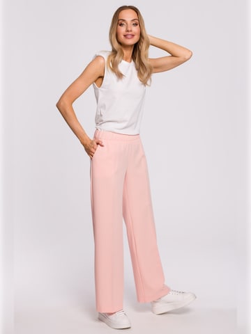 made of emotion - Loosefit Pantalón de pinzas 'M570' en rosa