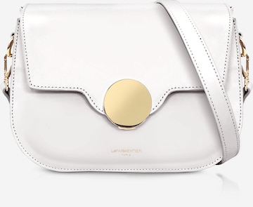 LeParmentier - Bolso de hombro 'San Pedro' en blanco: frente