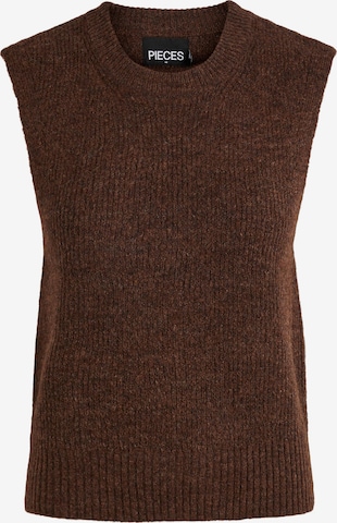 PIECES Sweater 'Ellen' in Brown: front