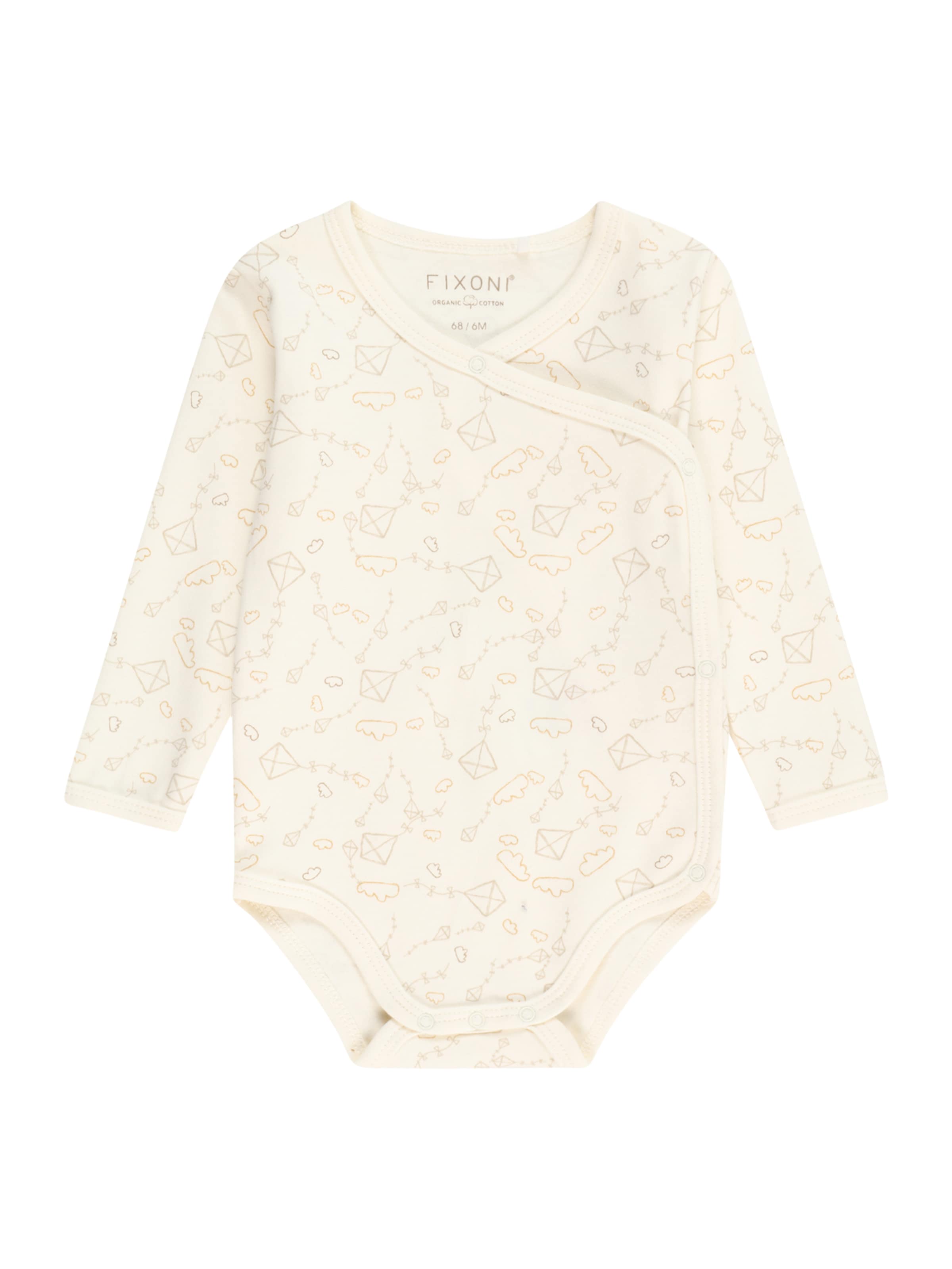 Barboteuse / body Fixoni en blanc : devant