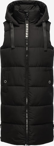 NAVAHOO Vest 'Schnuffelchen' in Black: front