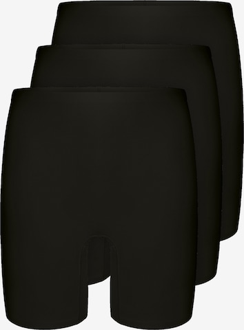 sassa Lange Unterhose 'bonded micro' in Schwarz: Vorderseite
