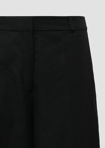 Wide Leg Pantalon s.Oliver BLACK LABEL en noir