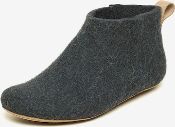 MagicFelt Slippers 'Filzstiefel Magicfelt 743' in Grey: front