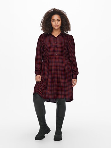 ONLY Carmakoma Shirt Dress 'Idalo' in Red: front