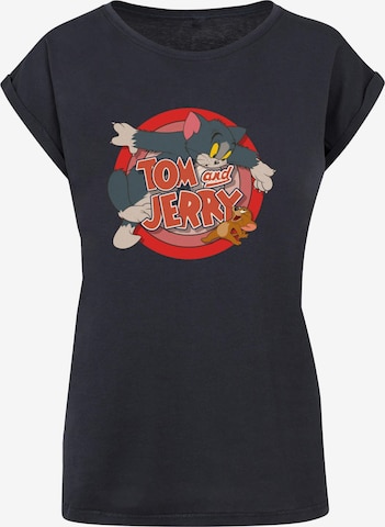 ABSOLUTE CULT Shirt 'Tom And Jerry - Classic Catch' in Blauw: voorkant