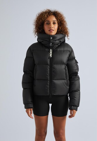 JACK1T Winter Jacket 'Ez' in Black: front