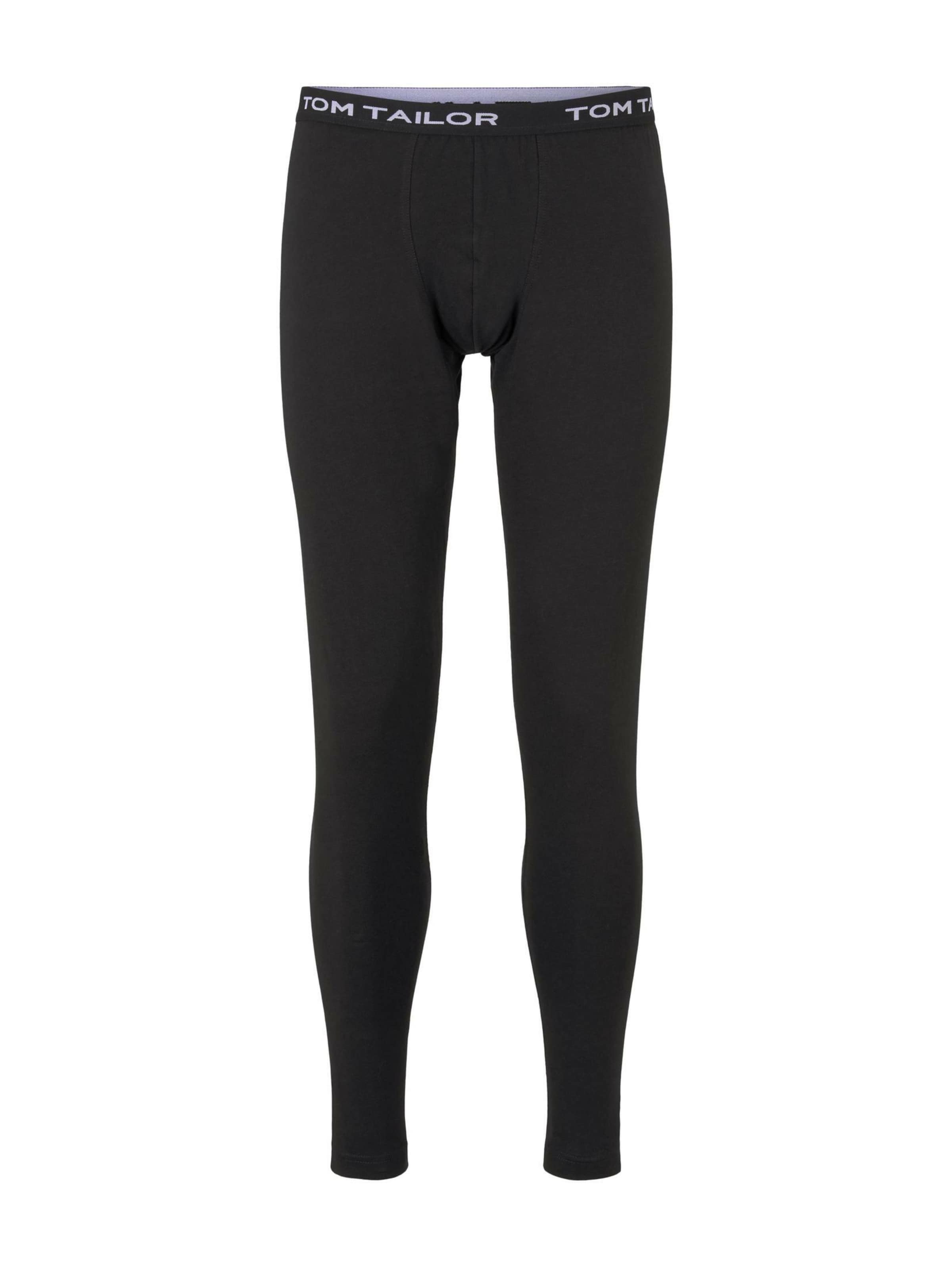 TOM TAILOR - Pantalón de pijama en negro: frente