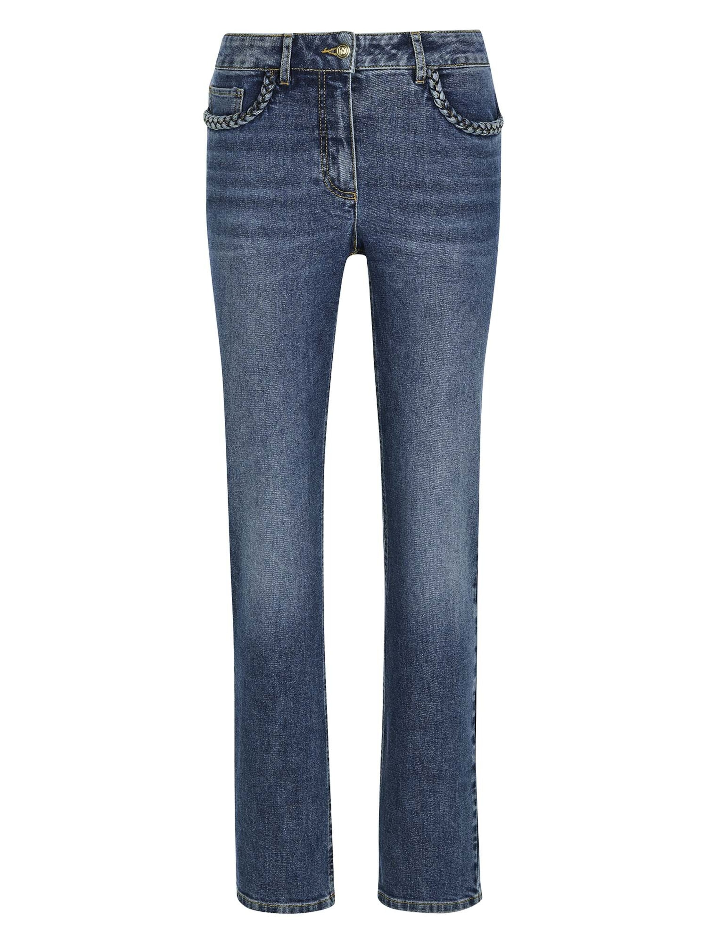 Coupe slim Jean MADELEINE en bleu : devant