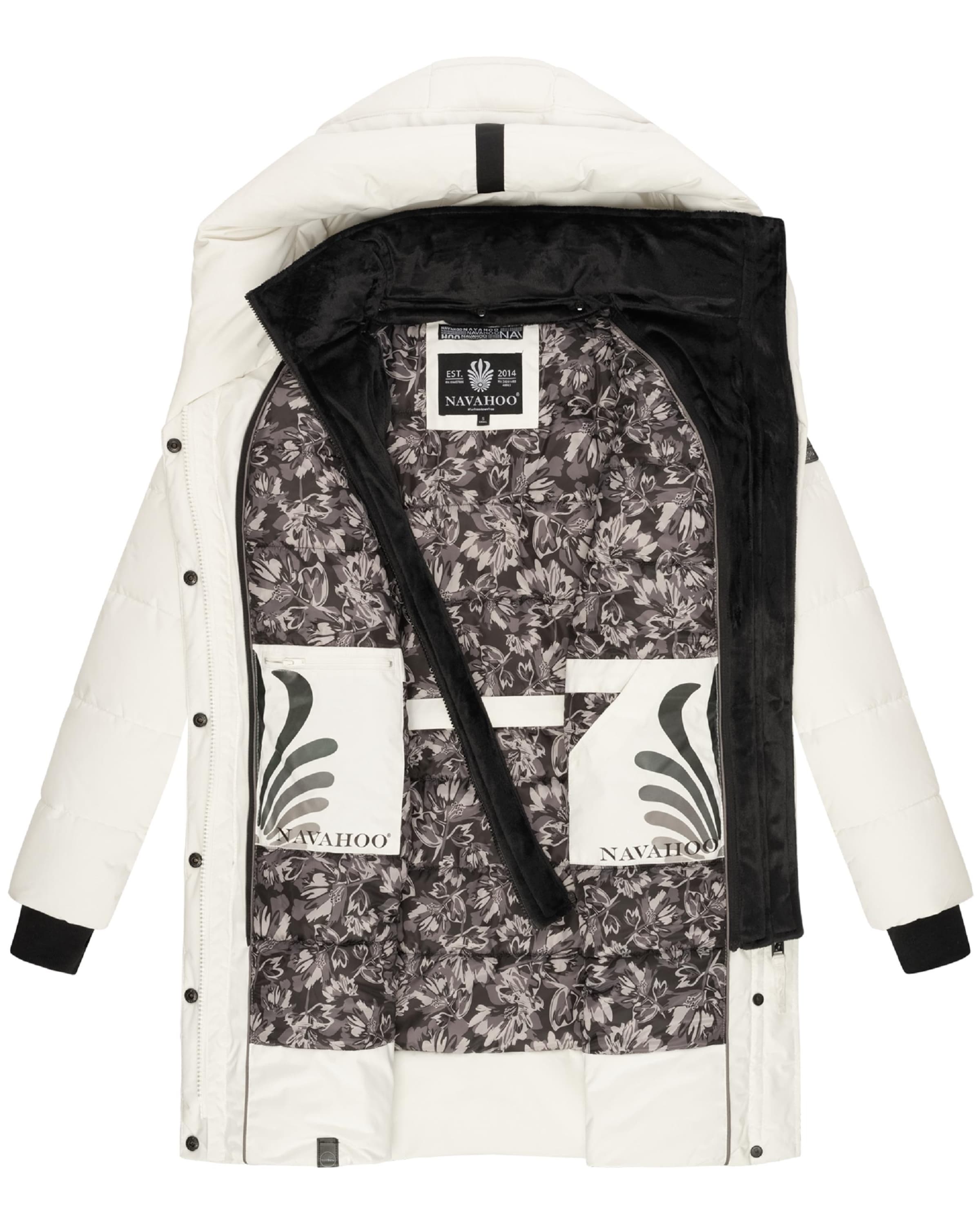 NAVAHOO Χειμερινό παλτό 'Knutschilein' σε λευκό