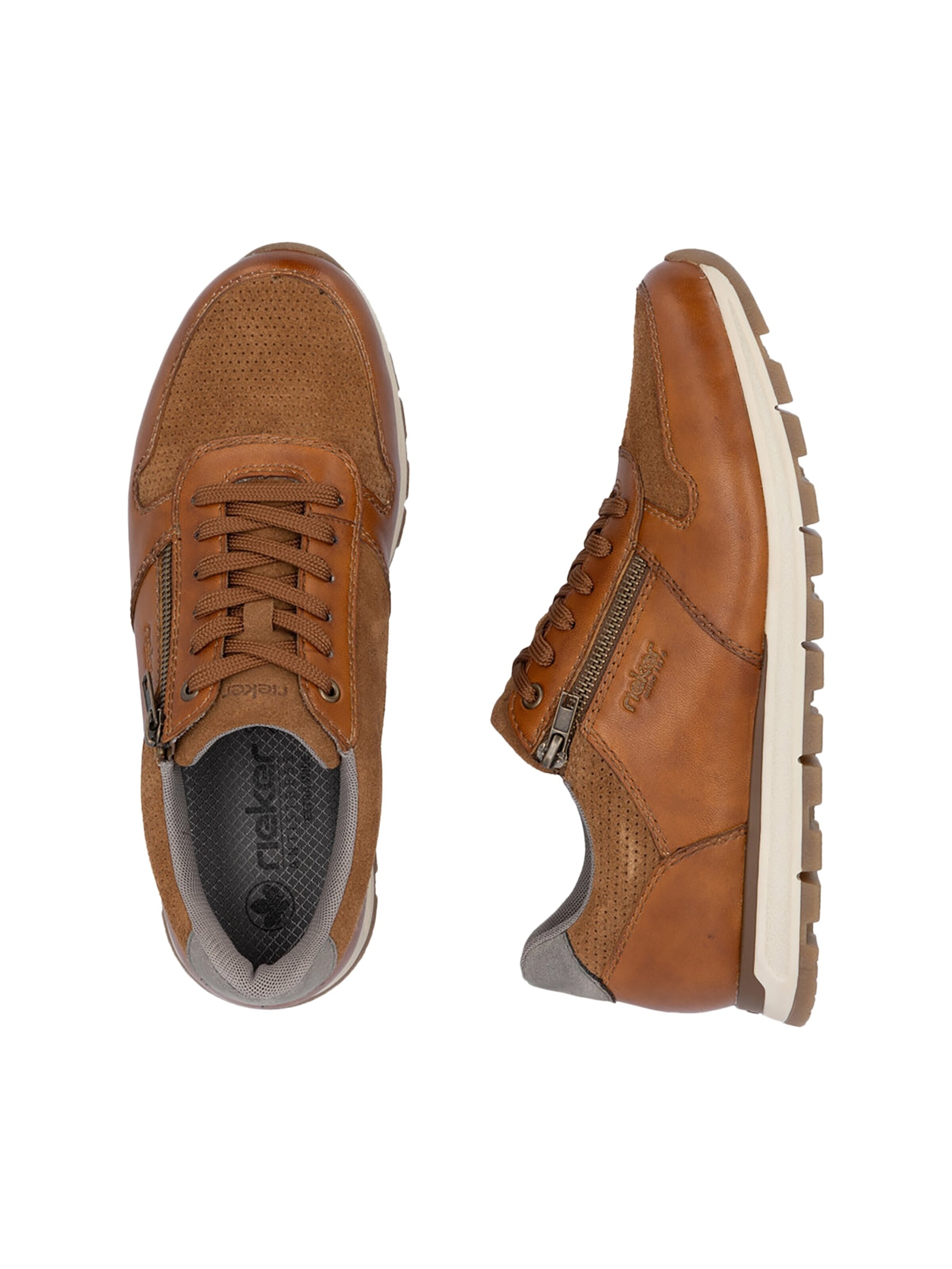 Chaussure de sport à lacets Rieker en marron