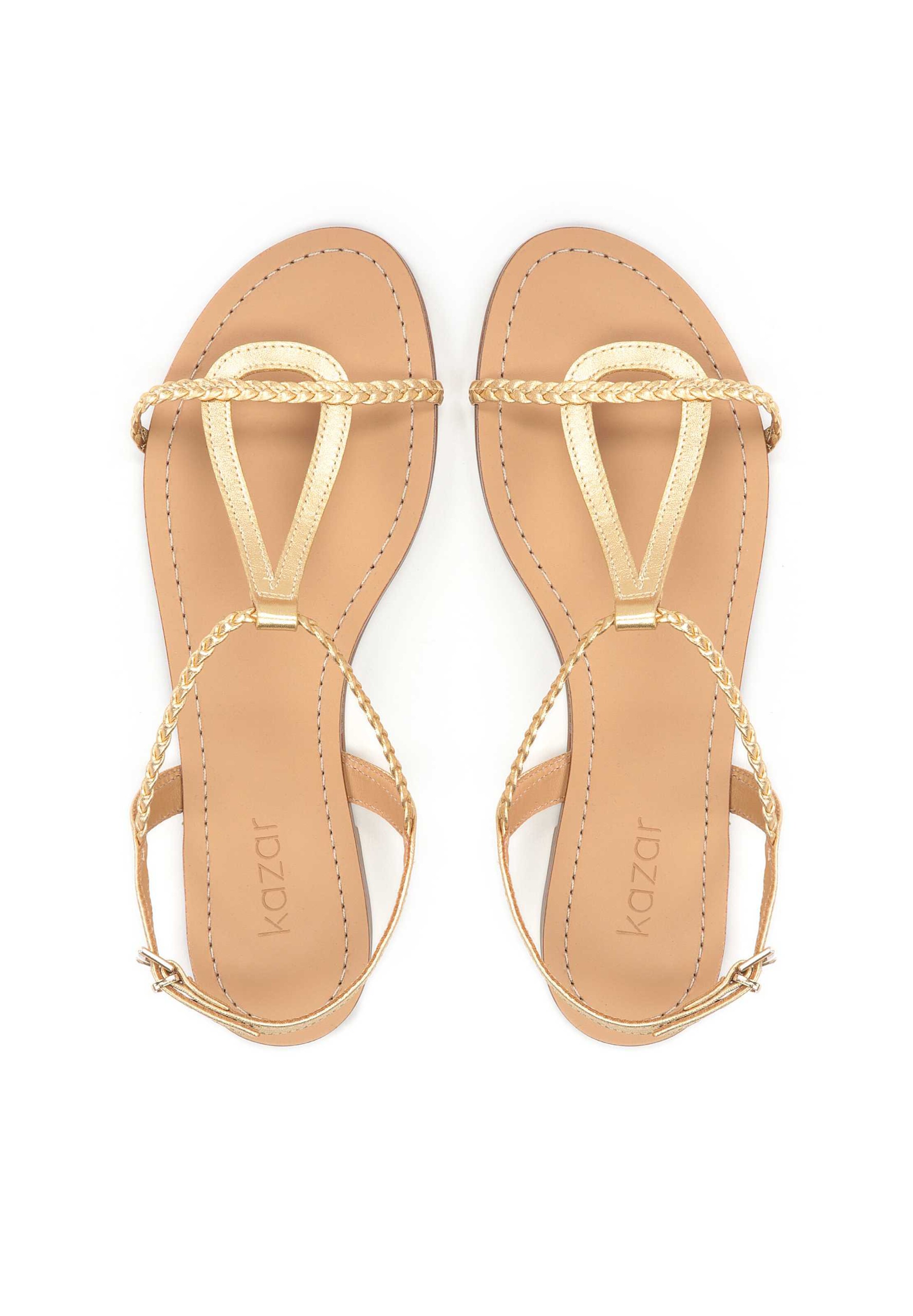 Kazar Босоножки с ремешком в Золотой