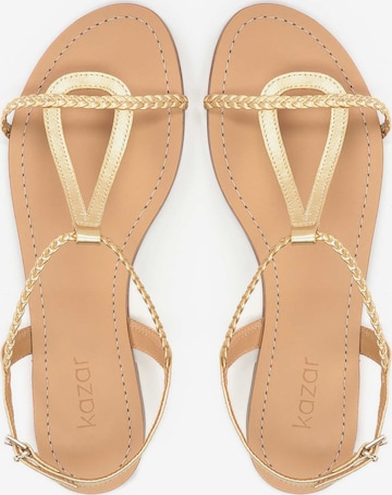 Kazar Strap Sandals in Gold