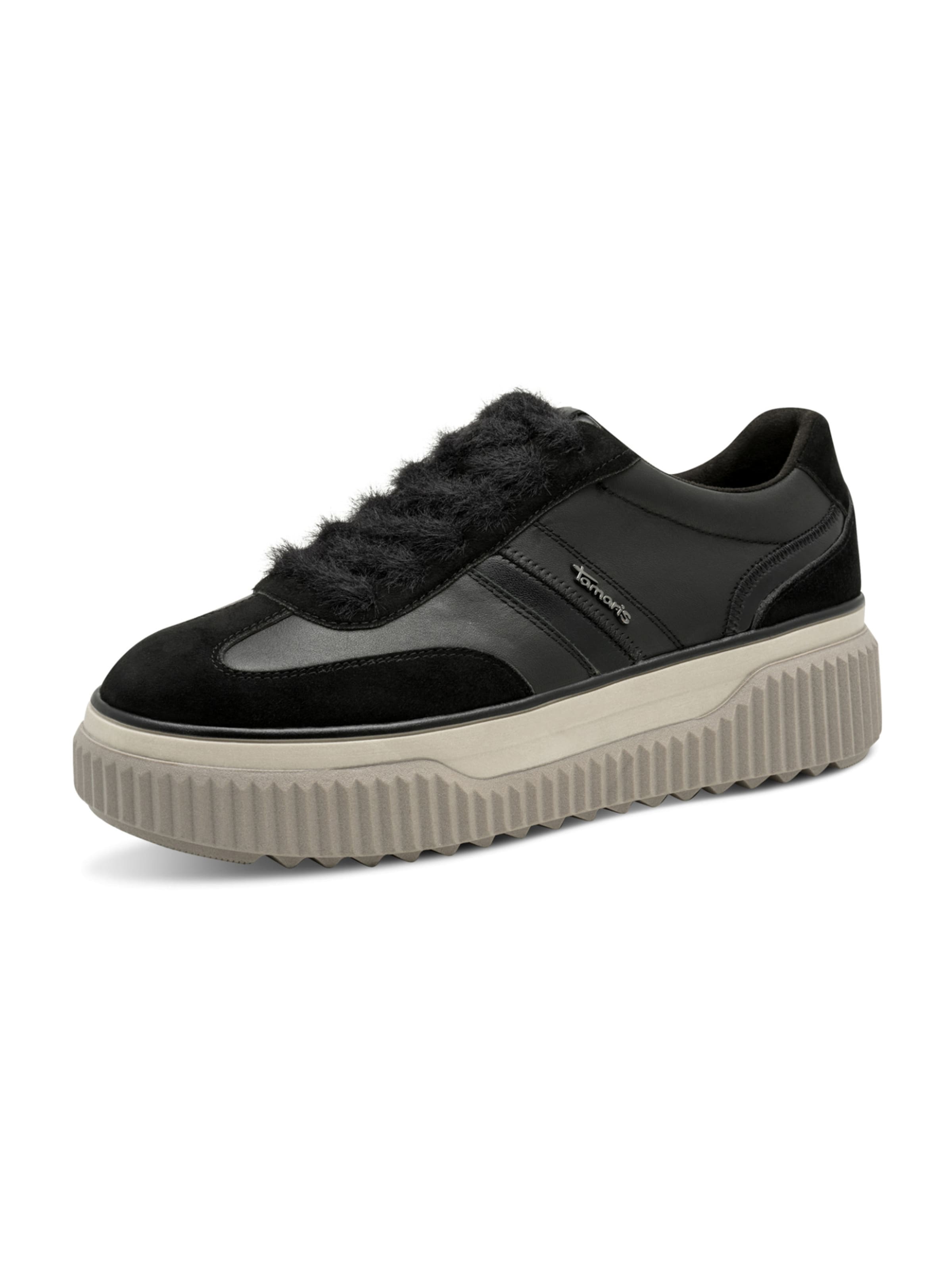 Tamaris - Zapatillas deportivas bajas en negro: frente