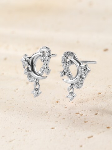 Orecchini 'Sparkle Moon' di Hey Happiness in argento