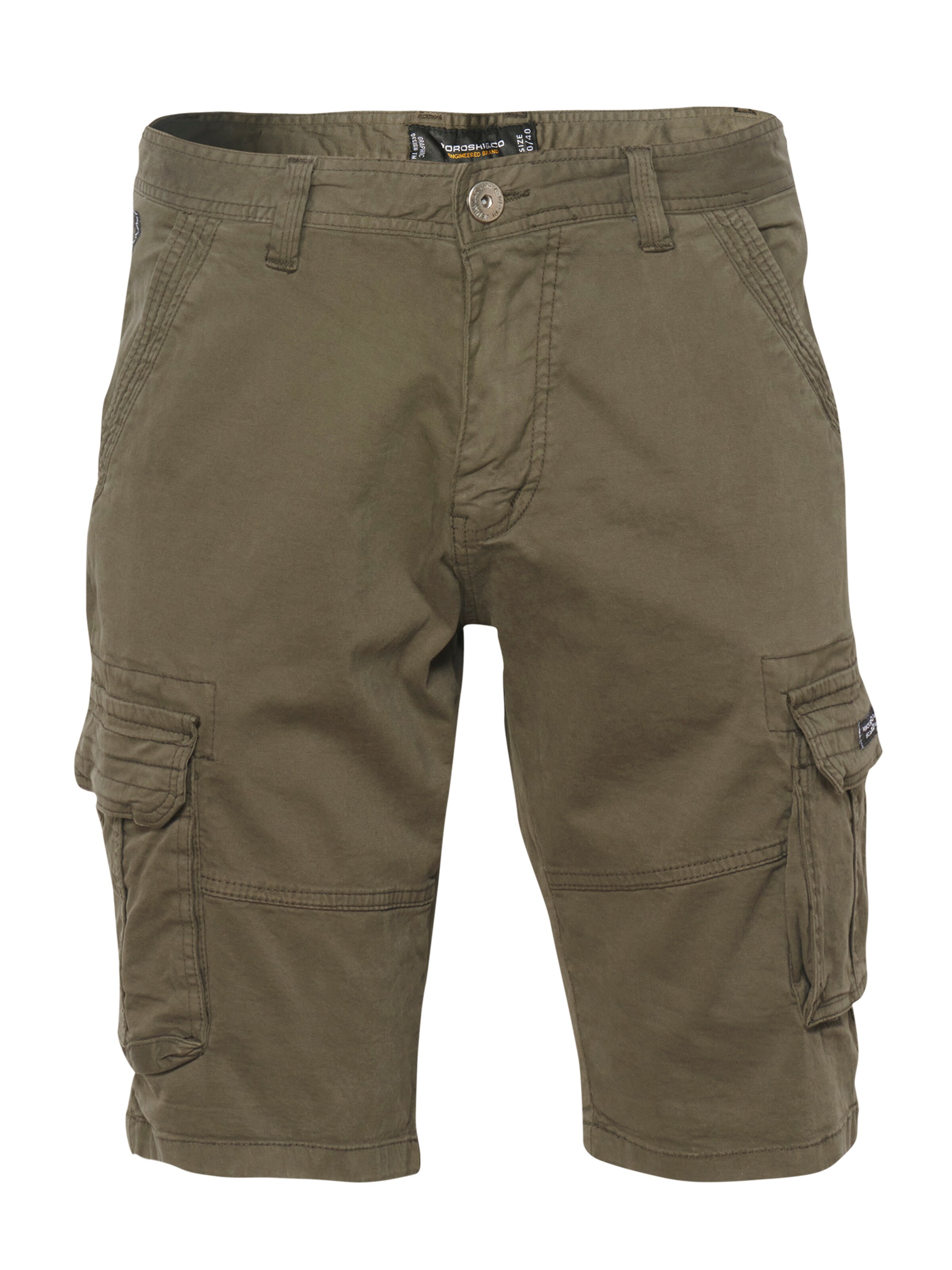 KOROSHI Regular Cargobyxa i grön: framsida