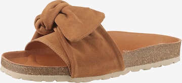 VERBENAS Mules 'Roxy' in Brown: front