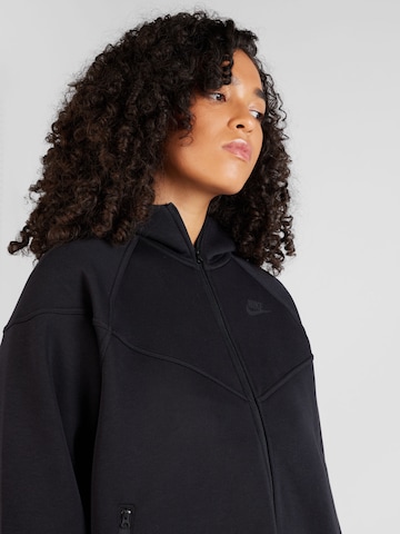 Nike Sportswear Athletic Zip-Up Hoodie in Black