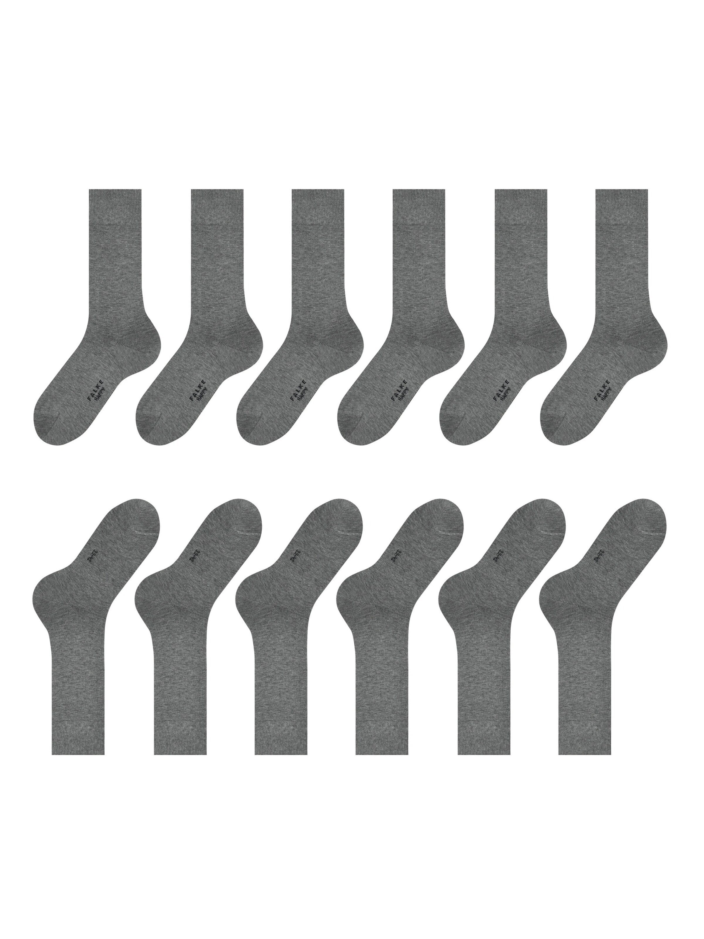 FALKE Socks 'Happy 6-Pack' in Grey