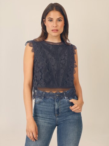 APART Top in Blue: front