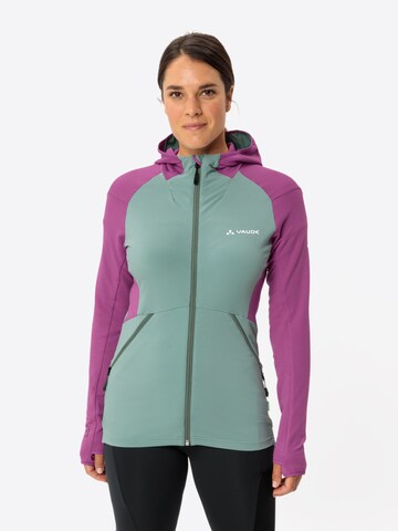 VAUDE Athletic fleece jacket 'Scopi' in Green: front