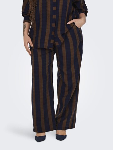 Wide Leg Pantalon 'CARTemper' ONLY Carmakoma en bleu : devant