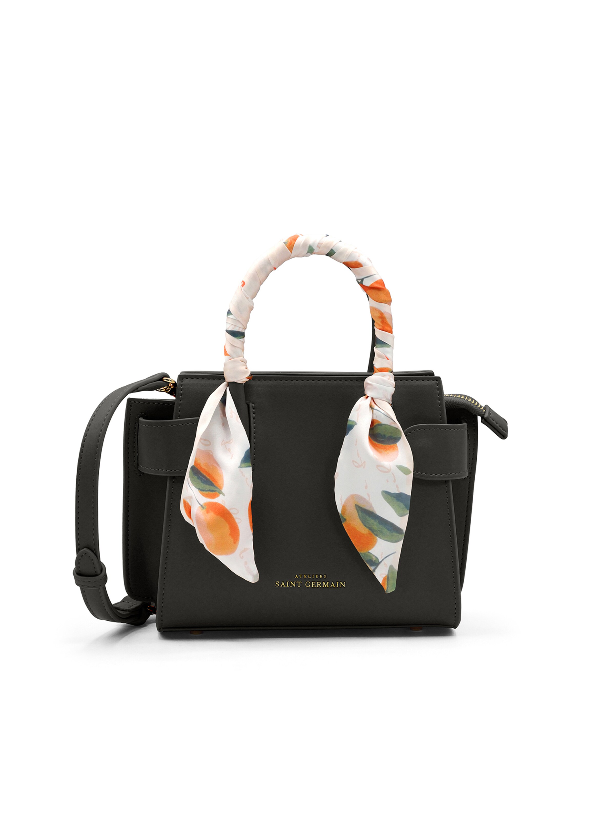 Sacs à main 'Passy' Ateliers Saint Germain en noir : devant
