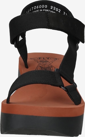 FLY LONDON Strap Sandals in Black