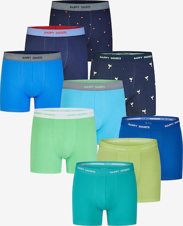 Happy Shorts - Boxers ' Jersey ' em azul: frente