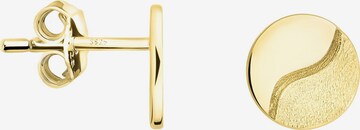 Sofia Milani Earrings 'Brushed Yin Yang' in Gold: front