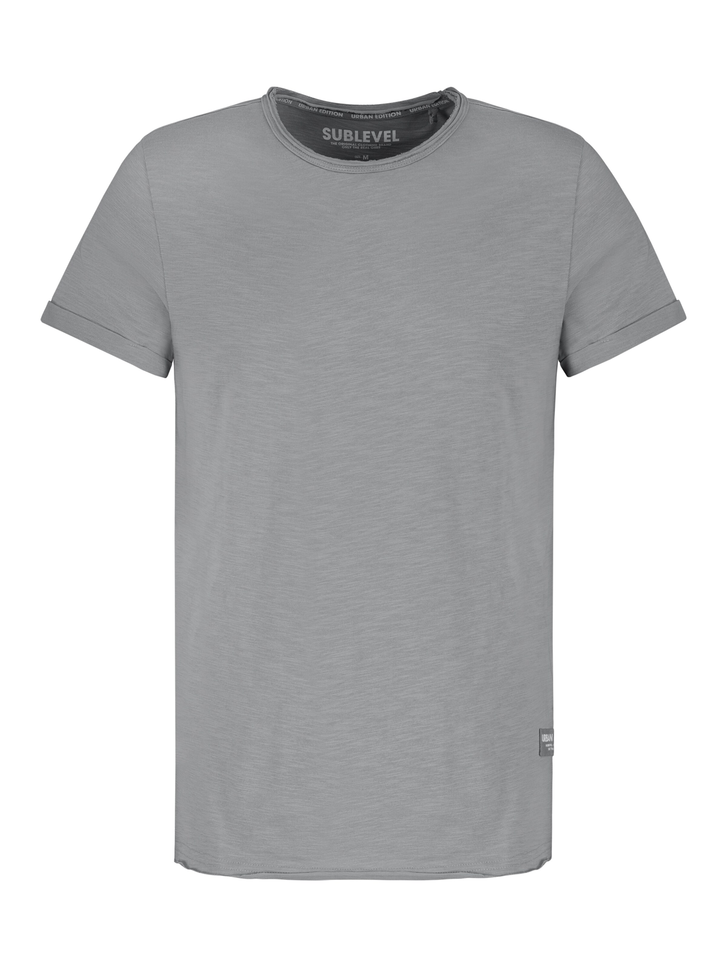 Sublevel Shirt in Grau: Vorderseite
