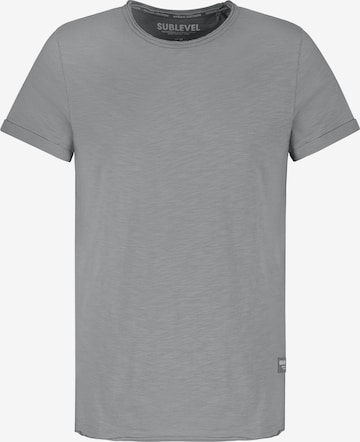 Sublevel Shirt in Grau: Vorderseite