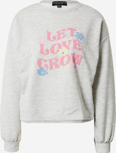 Dorothy Perkins Collegepaita 'Let Love Grow' värissä taivaansininen / vaaleankeltainen / meleerattu harmaa / roosa, Tuotenäkymä