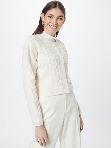 ONLY Knit Cardigan 'NYNNE' in Beige: front