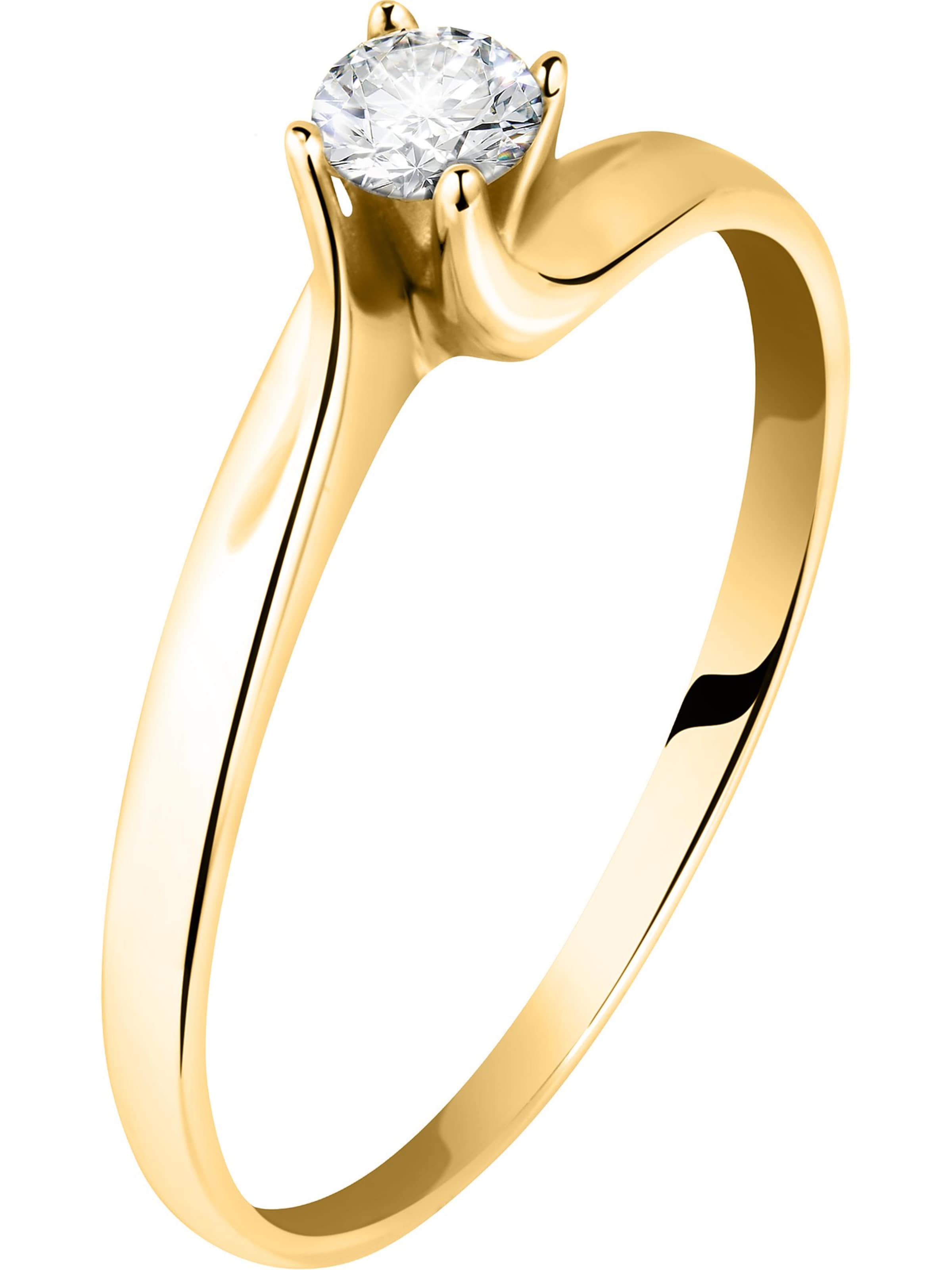 CHRIST Ring in Gelb: Vorderseite