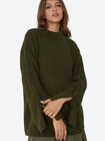 Hiccup Pullover in Grün: Vorderseite