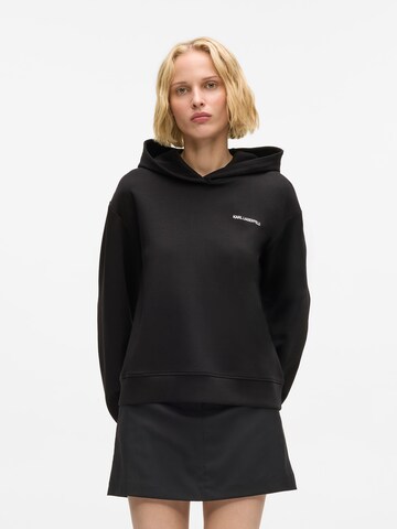 Felpa di Karl Lagerfeld in nero: frontale