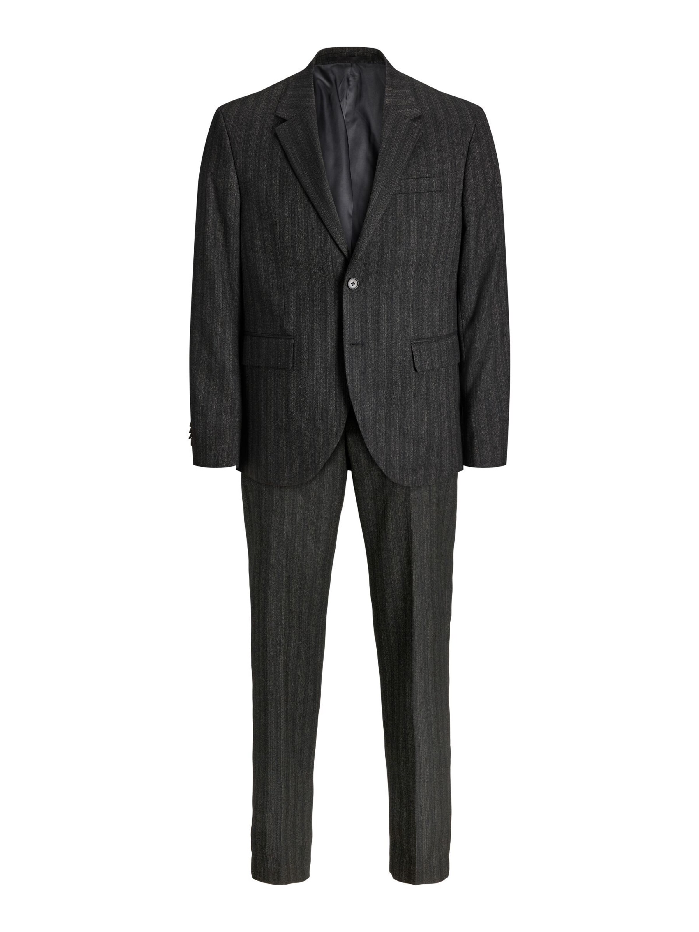 JACK & JONES Regular Suit in Black: front