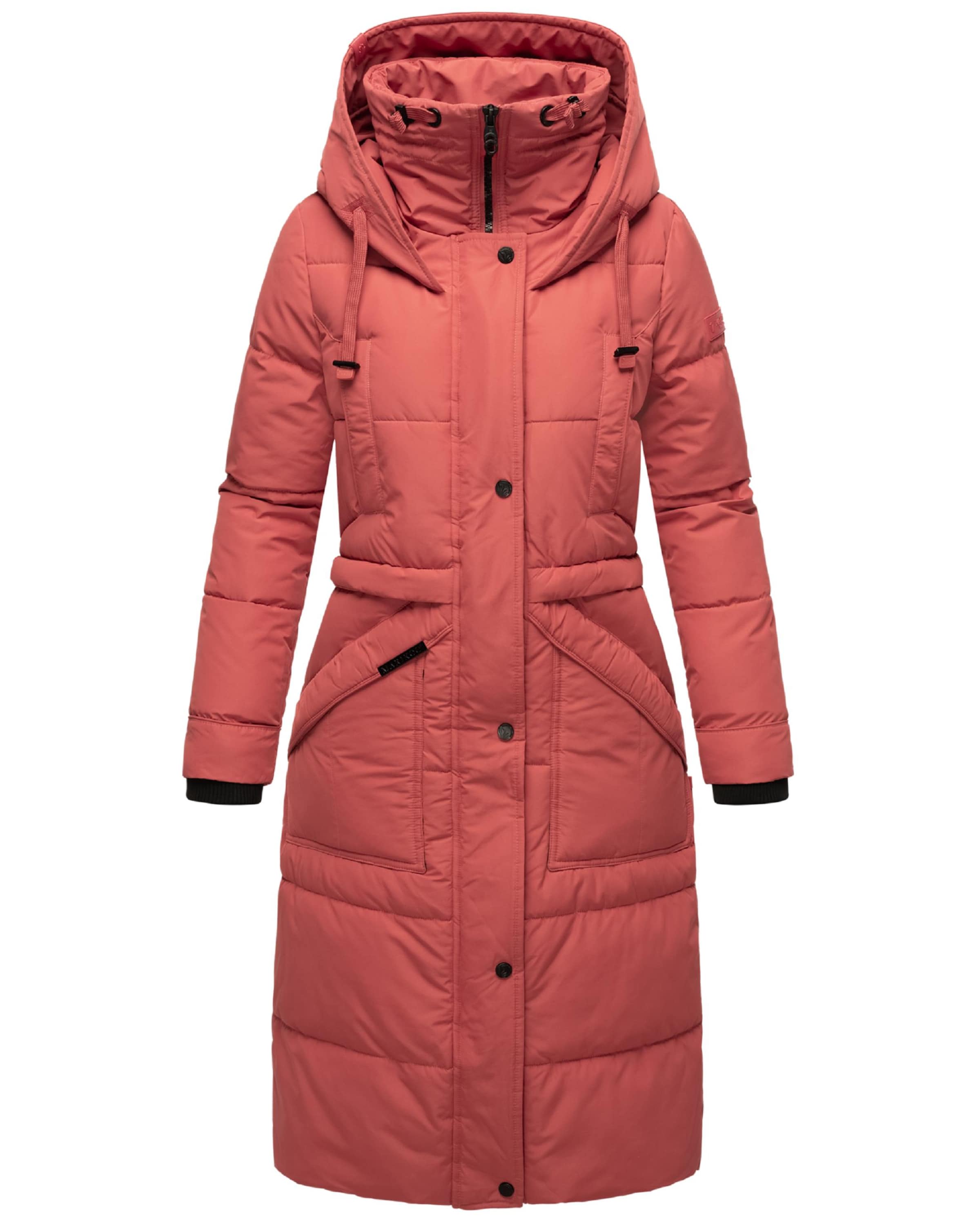 MARIKOO Зимно палто 'Ayumii' в розово: отпред