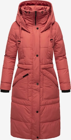 MARIKOO Χειμερινό παλτό 'Ayumii' σε ροζ: μπροστά