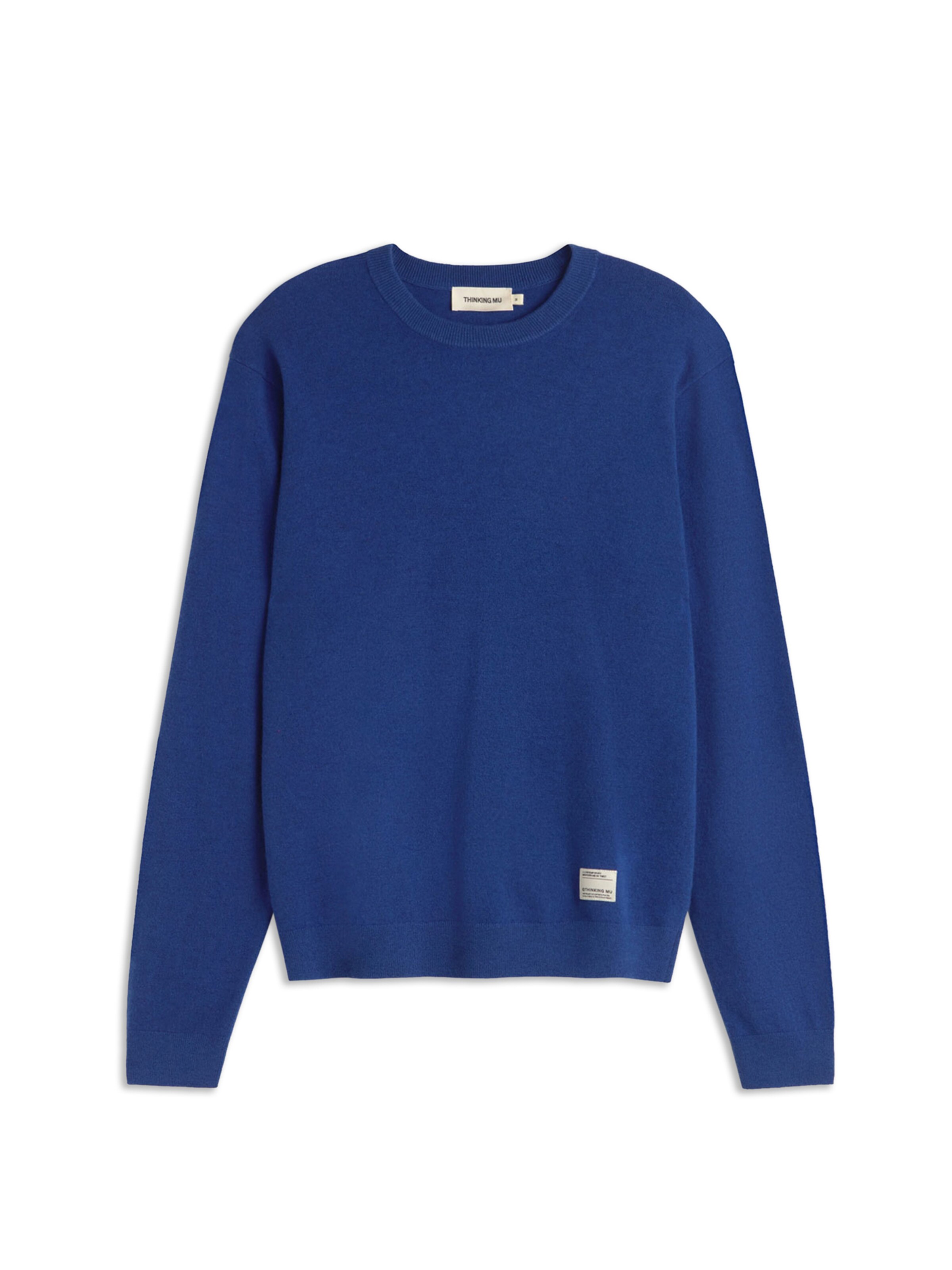 Thinking MU Sweater 'Lucien' in Blue: front