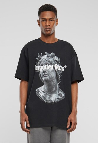Forgotten Faces Shirt 'Fading Logo Statue' in Black: front