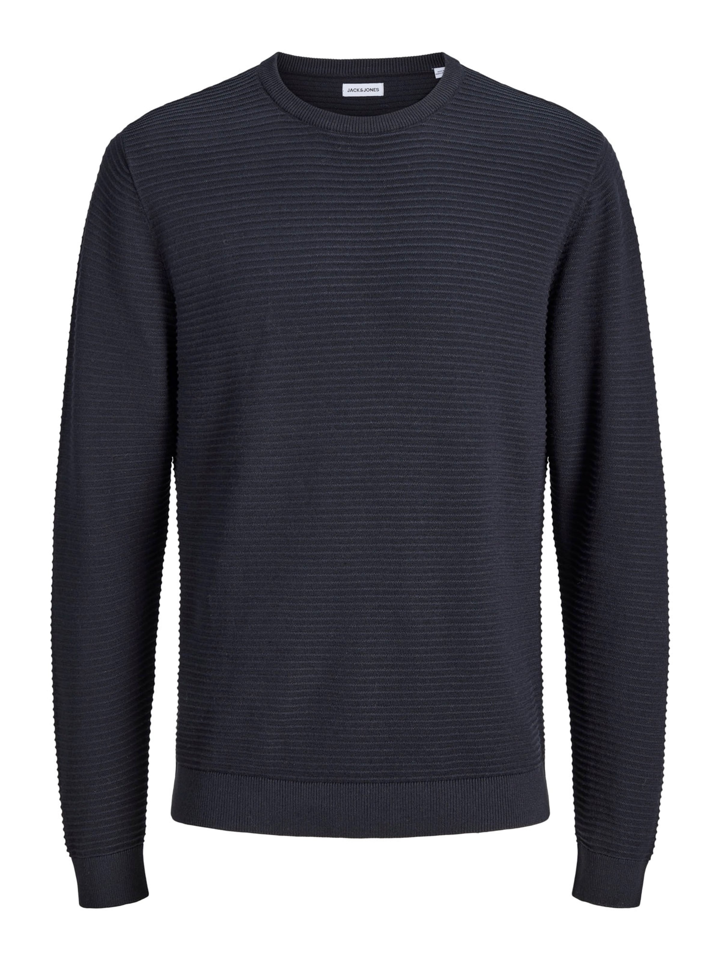 zils JACK & JONES Džemperis 'JJEBRODY': no priekšpuses