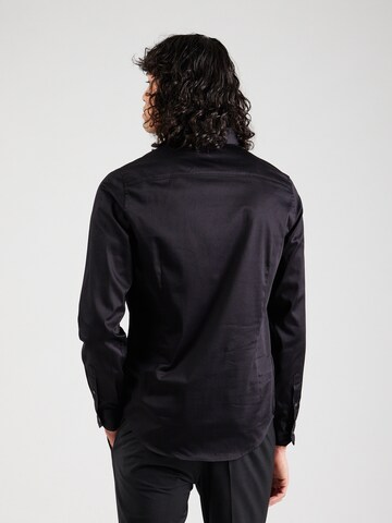 Slim fit Cămașă '8NZCBD ZN10Z' de la ARMANI EXCHANGE pe negru