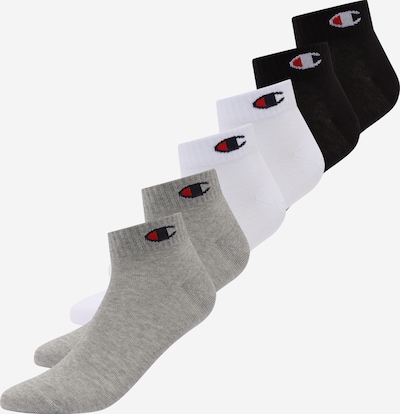 Champion Authentic Athletic Apparel Sockor i grå / röd / svart / vit, Produktvy